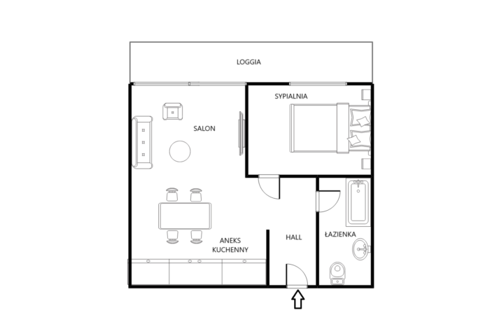 Apartament z loggią i miejscem postojowym w cenie!