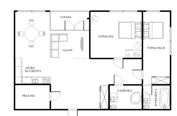 Unikatowy apartament z loggią i klimatyzacją!
