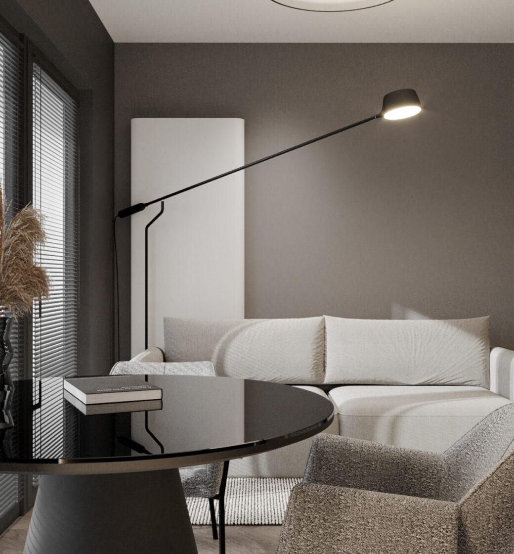 NOHO Młyny Mogilska – projekt studia 36.2 m2