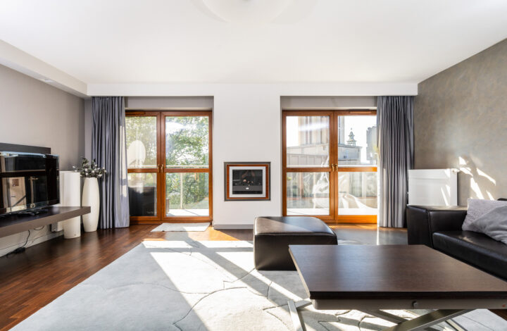 Dwupoziomowy apartament z sauną i balkonem!