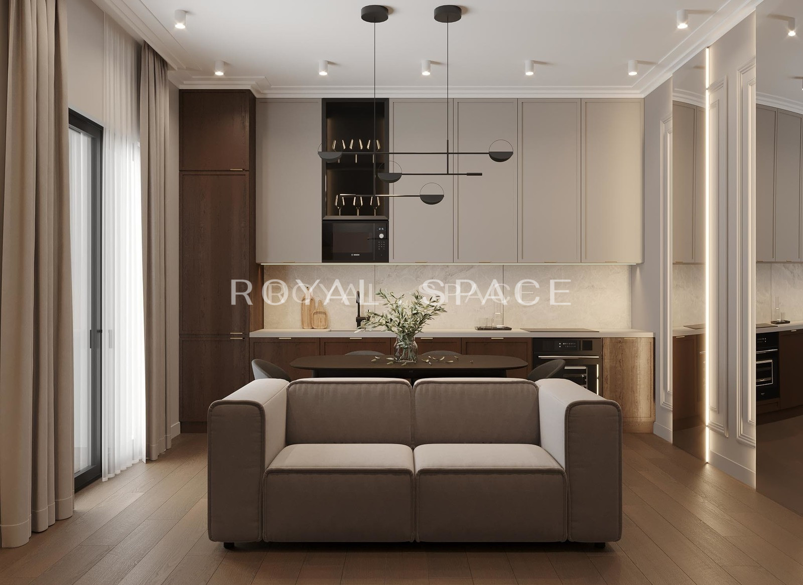 Stylish apartment with a view of the Vistula River