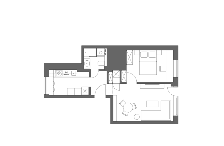 Wyremontowane mieszkanie na Salwatorze