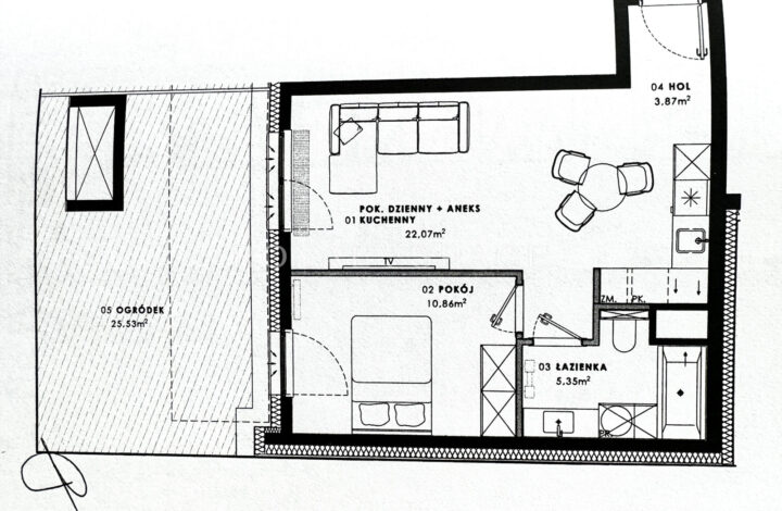 Apartment in the Center with a 26 m² terrace!