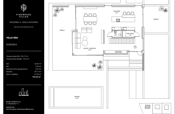 Luksusowy dom z basenem na Woli Justowskiej!