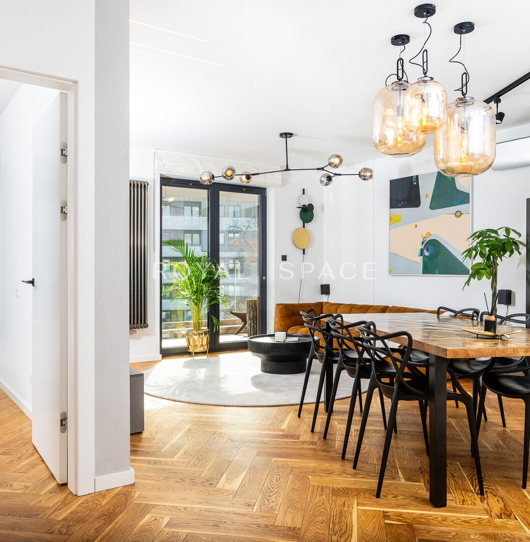 Przeszklony apartament z garażem Wiślane Tarasy!