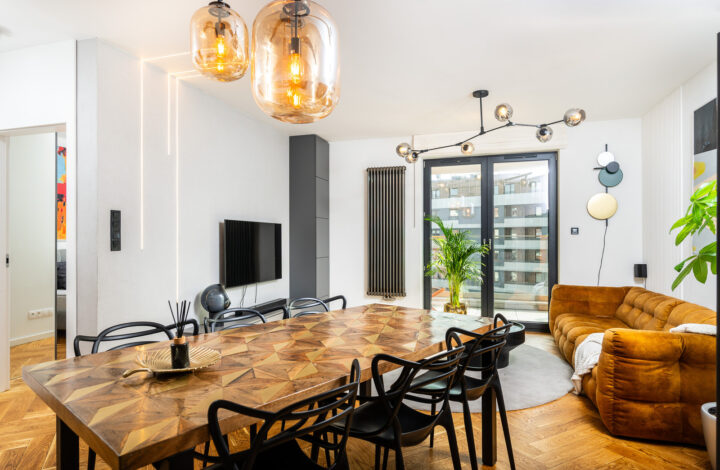 Przeszklony apartament z garażem Wiślane Tarasy!