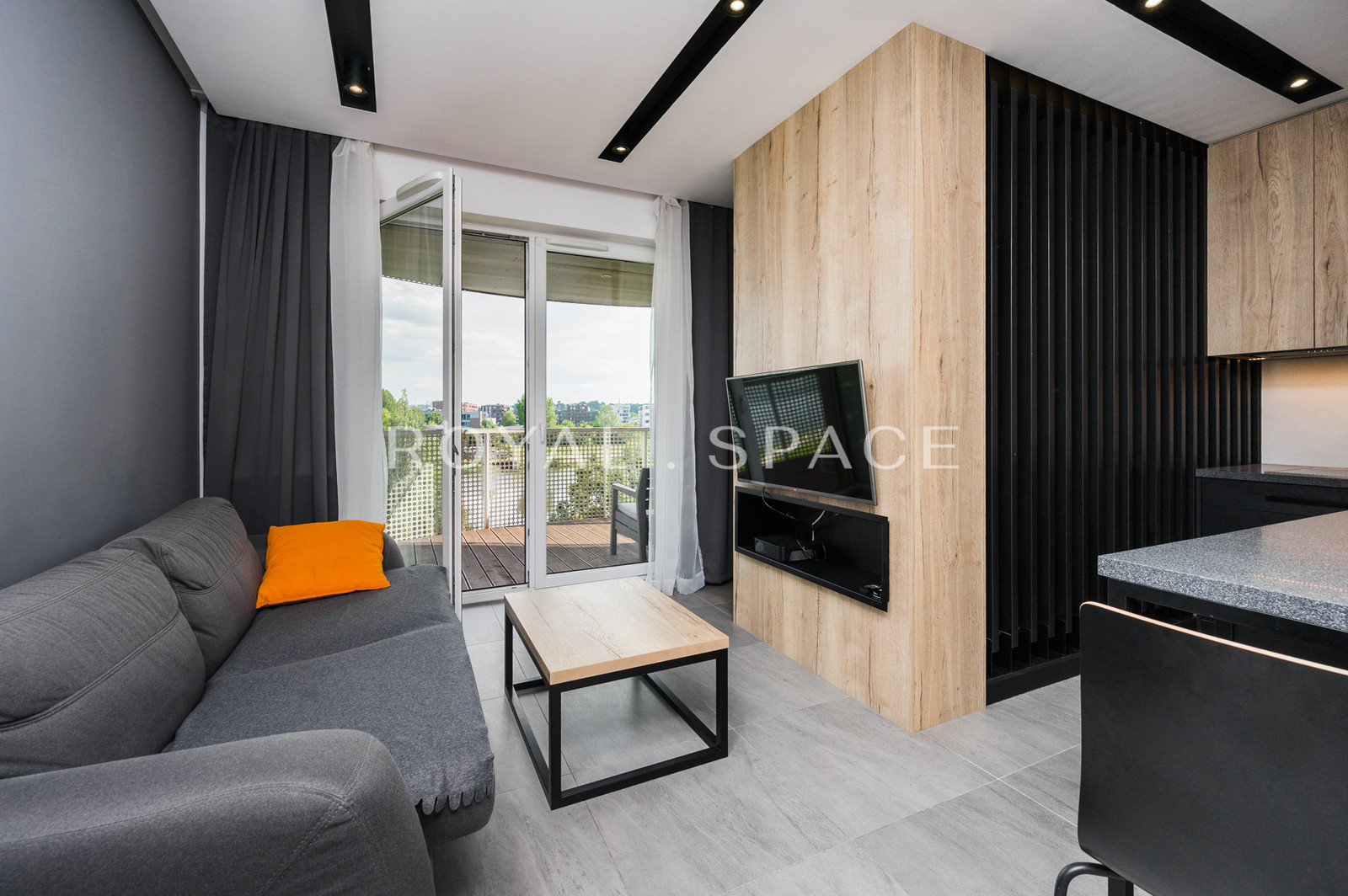 Studio with a large terrace & view of the Vistula!