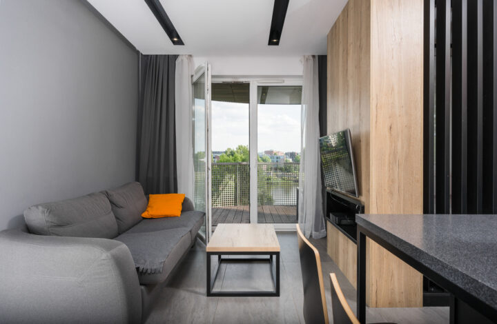 Studio with a large terrace & view of the Vistula!