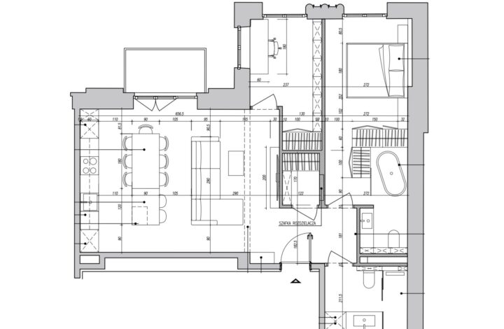 360 cm sufit | Młyny Mogilska | Unikat