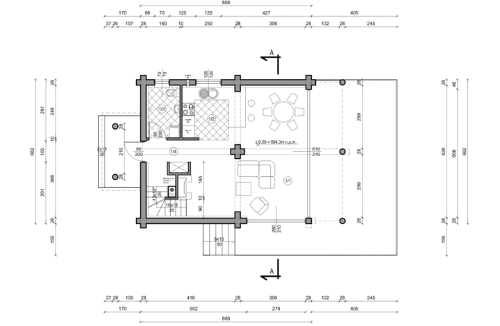 Сучасний будинок з колод із великою ділянкою!