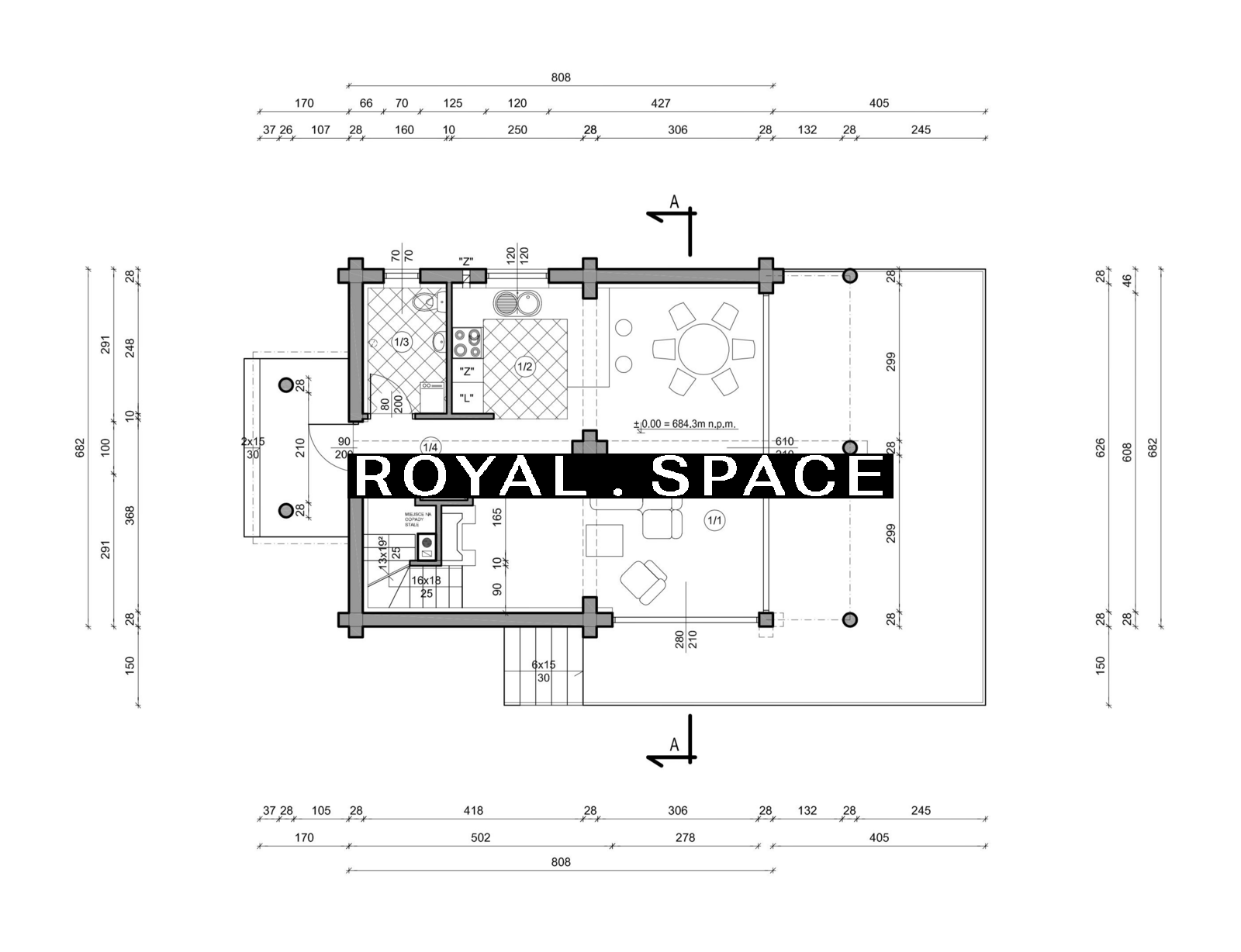 Сучасний будинок з колод із великою ділянкою!