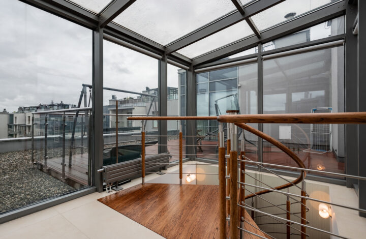 Penthouse with terrace in Wiślane Tarasy!