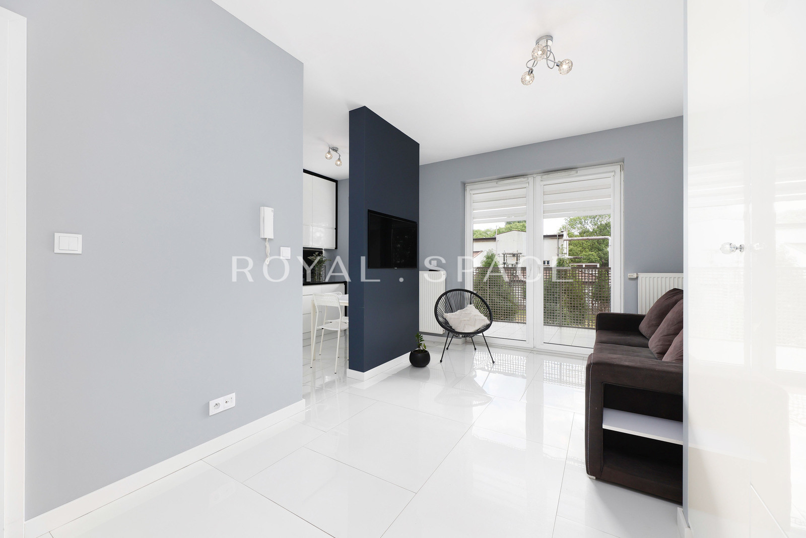 Studio with a large terrace & view of the Vistula!