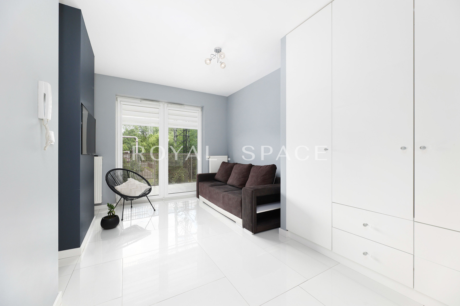 Studio with a large terrace & view of the Vistula!