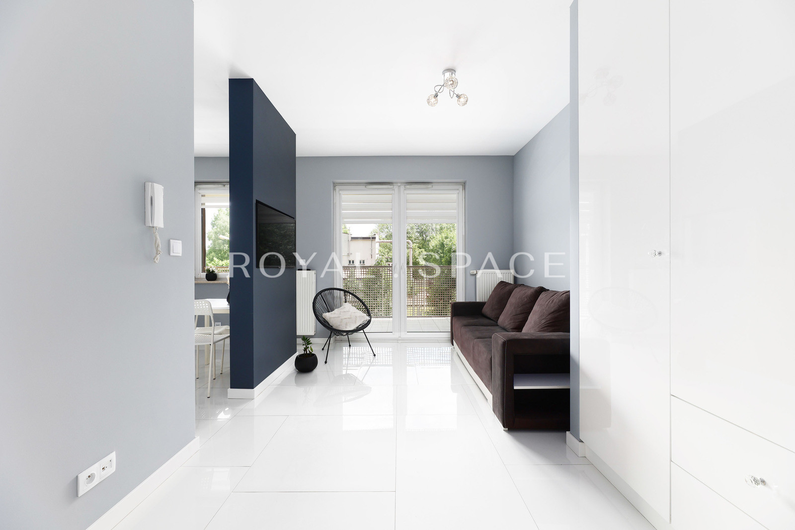 Studio with a large terrace & view of the Vistula!