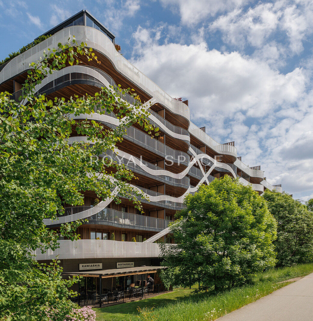 Studio with a large terrace & view of the Vistula!