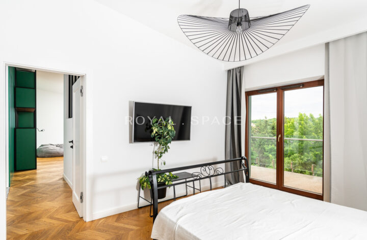 Penthouse z widokiem na Wisłę z ogrodem zimowym