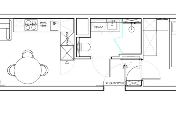 Finished apartment at Młyny Mogilska NO PCC!