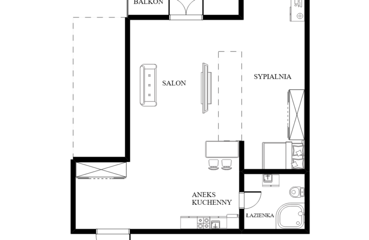 Apartment with Balcony Next to M1