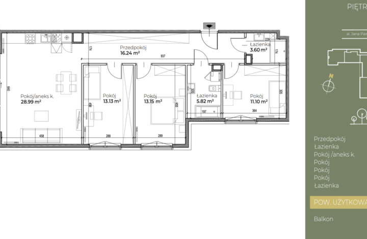 Kraków, Śródmieście, al. Jana Pawła II