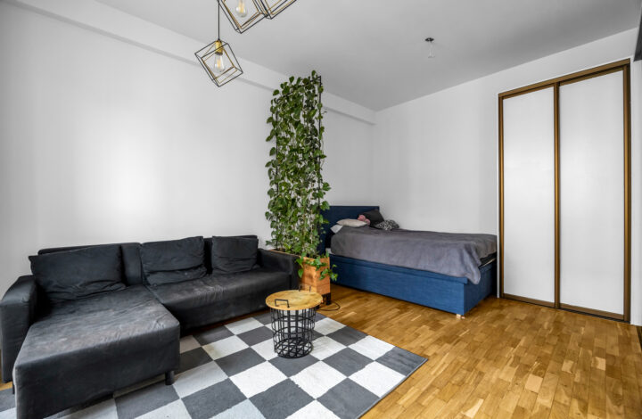 Studio w sercu Warszawy z wyjątkowym widokiem