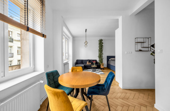 Studio w sercu Warszawy z wyjątkowym widokiem