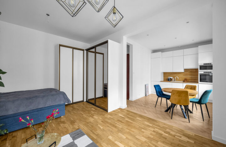 Studio w sercu Warszawy z wyjątkowym widokiem