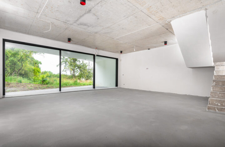 A modern house with large glazing on a hill!