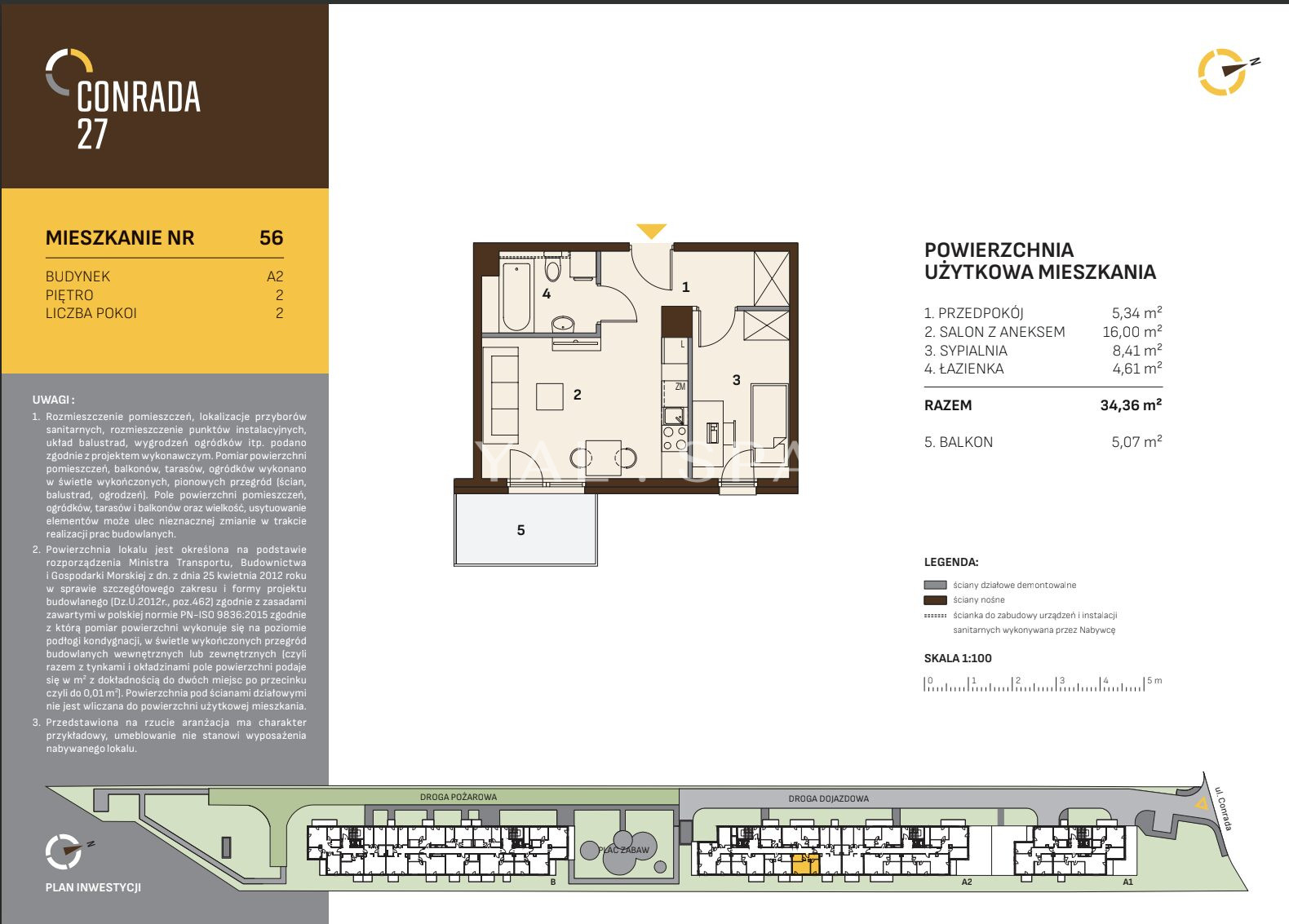 Conrada 27 | Dwa pokoje | Widok na zieleń