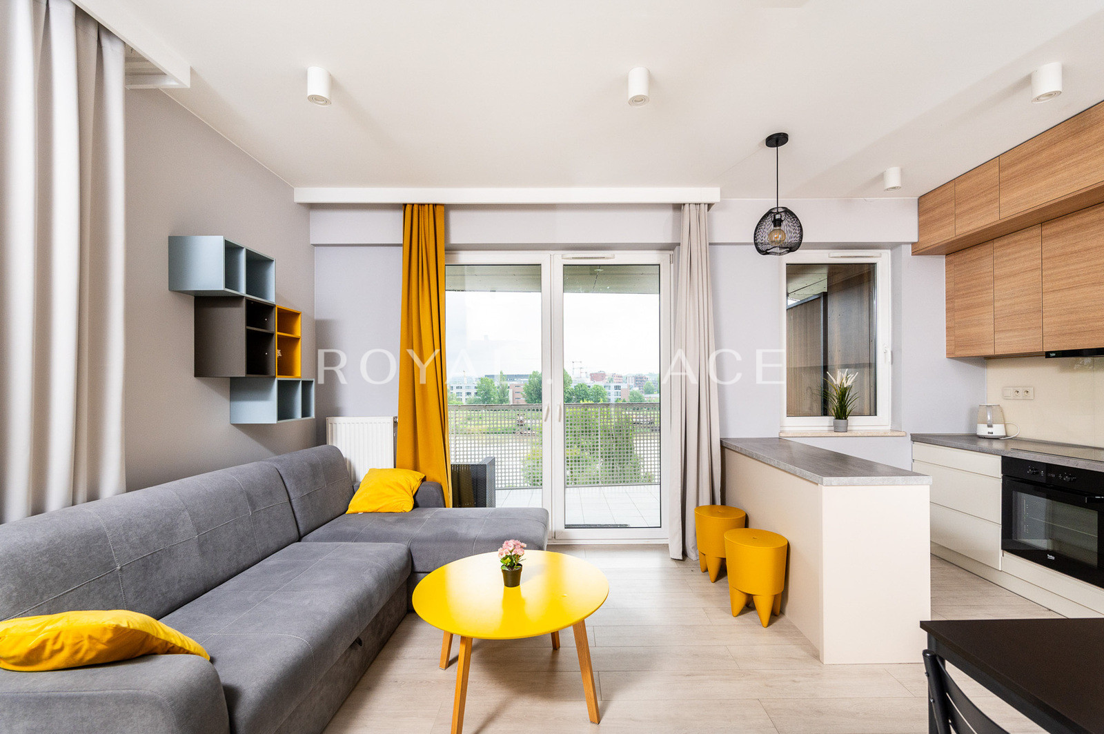 Apartment with a terrace and a view of the Vistula