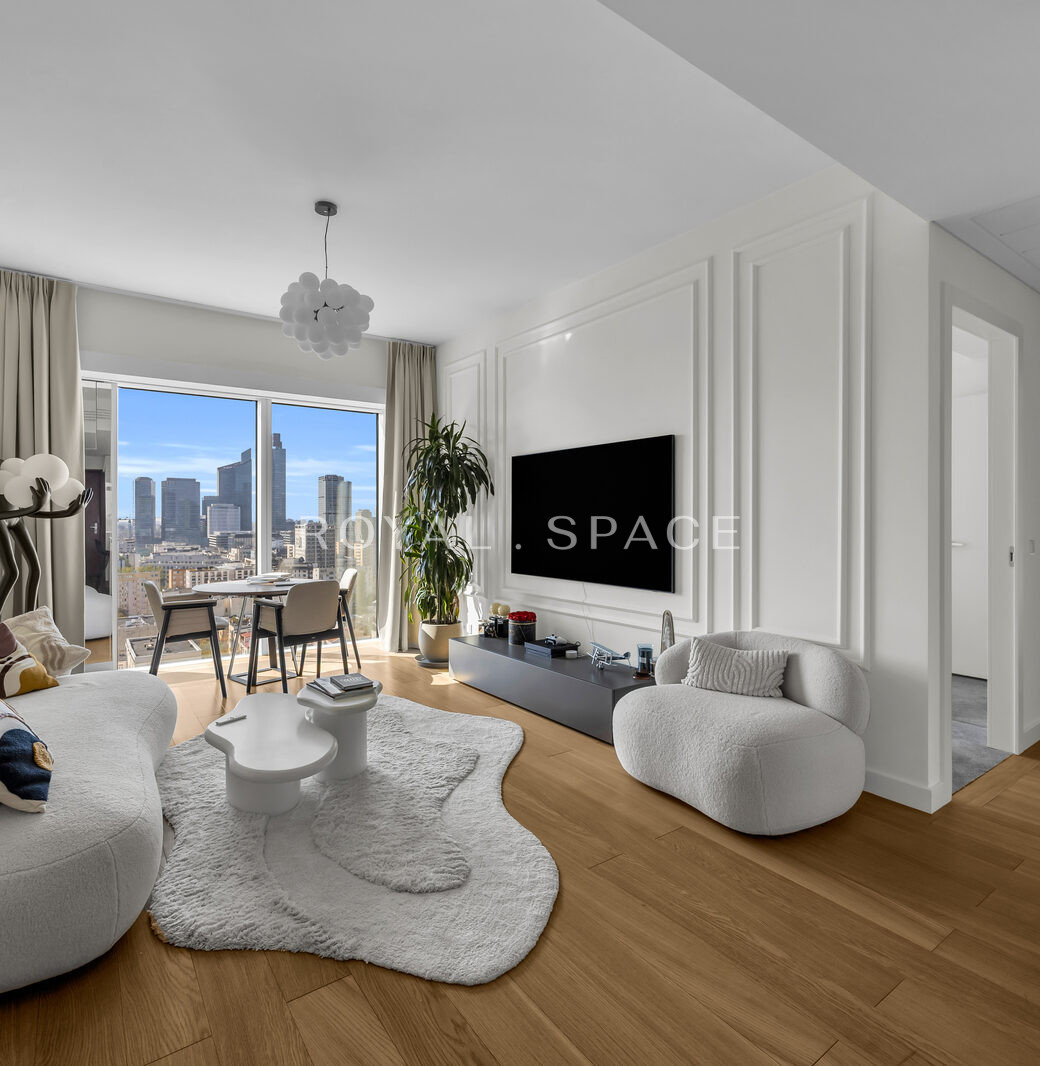 Luxury Apartment with a View of Wola | Złota 44