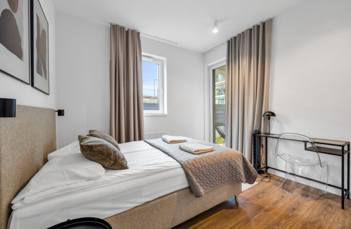 Apartament z ogrodem 100m2 oraz przeszkleniami