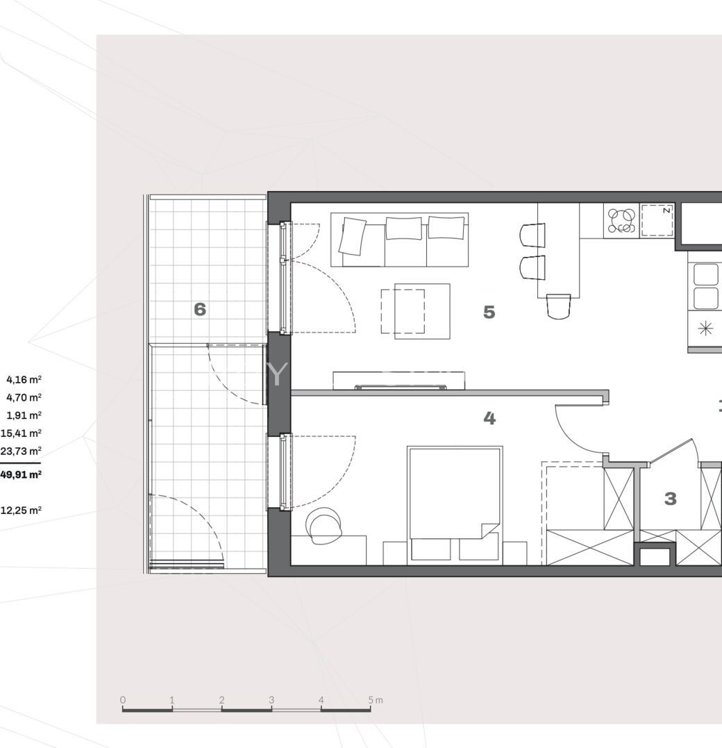 Południe | 2 pokoje | N14