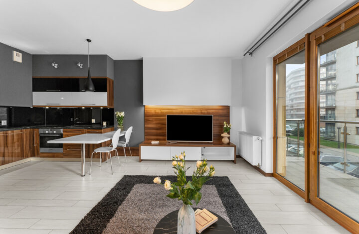 Studio z dużym balkonem na Wiślanych Tarasach!