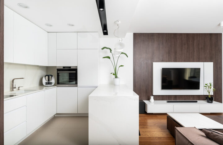 Jasne nowoczesne mieszkanie | WIŚLANE TARASY