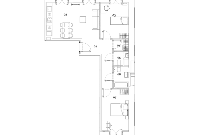 Modern apartment in a building with facilities!