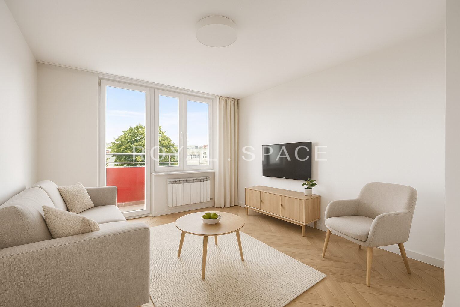 Bright Flat by the Park and Metro Station!