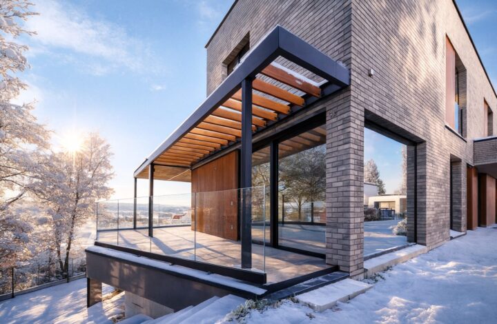 Dom z działką widokową otoczony zielenią