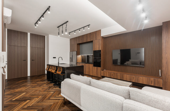 Modern apartment with air conditioning