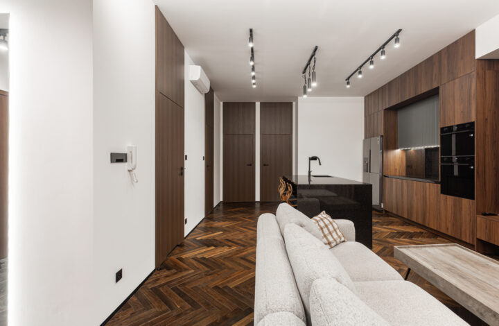 Modern apartment with air conditioning