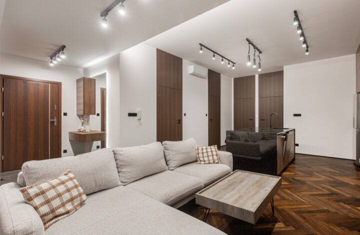Modern apartment with air conditioning