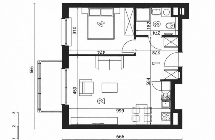 Apartament z balkonem na Bażantowie | Moderna 5