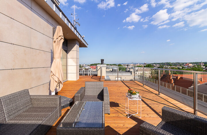Penthouse overlooking the Wawel Castle