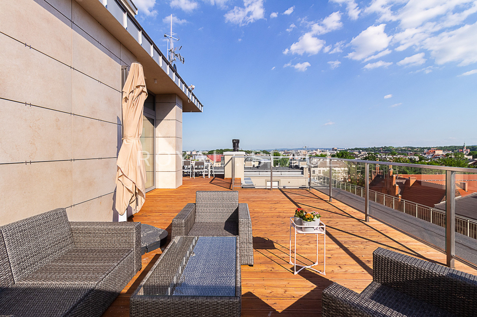 Penthouse overlooking the Wawel Castle