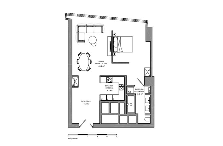 Przestronny apartament na 12 piętrze! | Złota 44