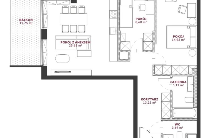 Престижний апартамент з великим балконом!