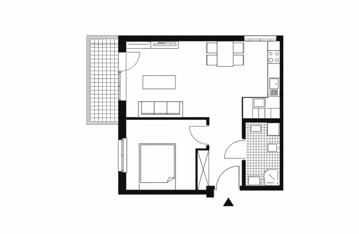 Modern apartment with terrace | Pękowicka Trio