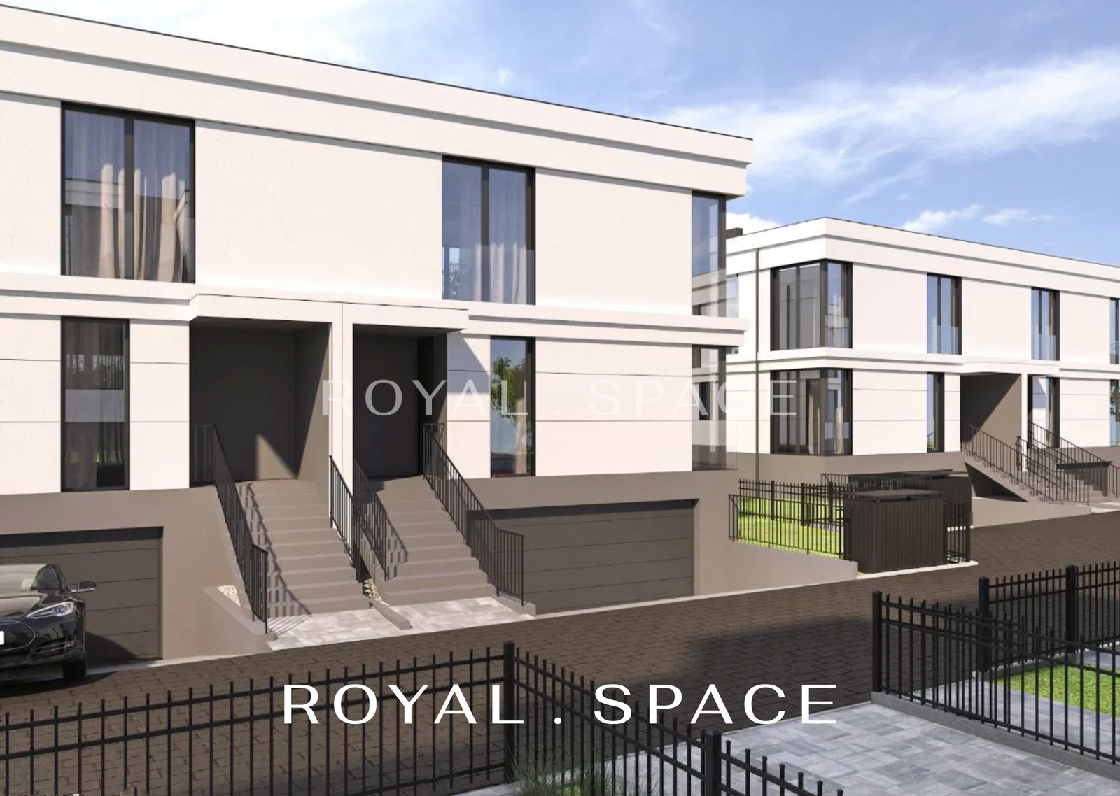 Bliźniak na zamkniętym osiedlu na Woli Justowskiej