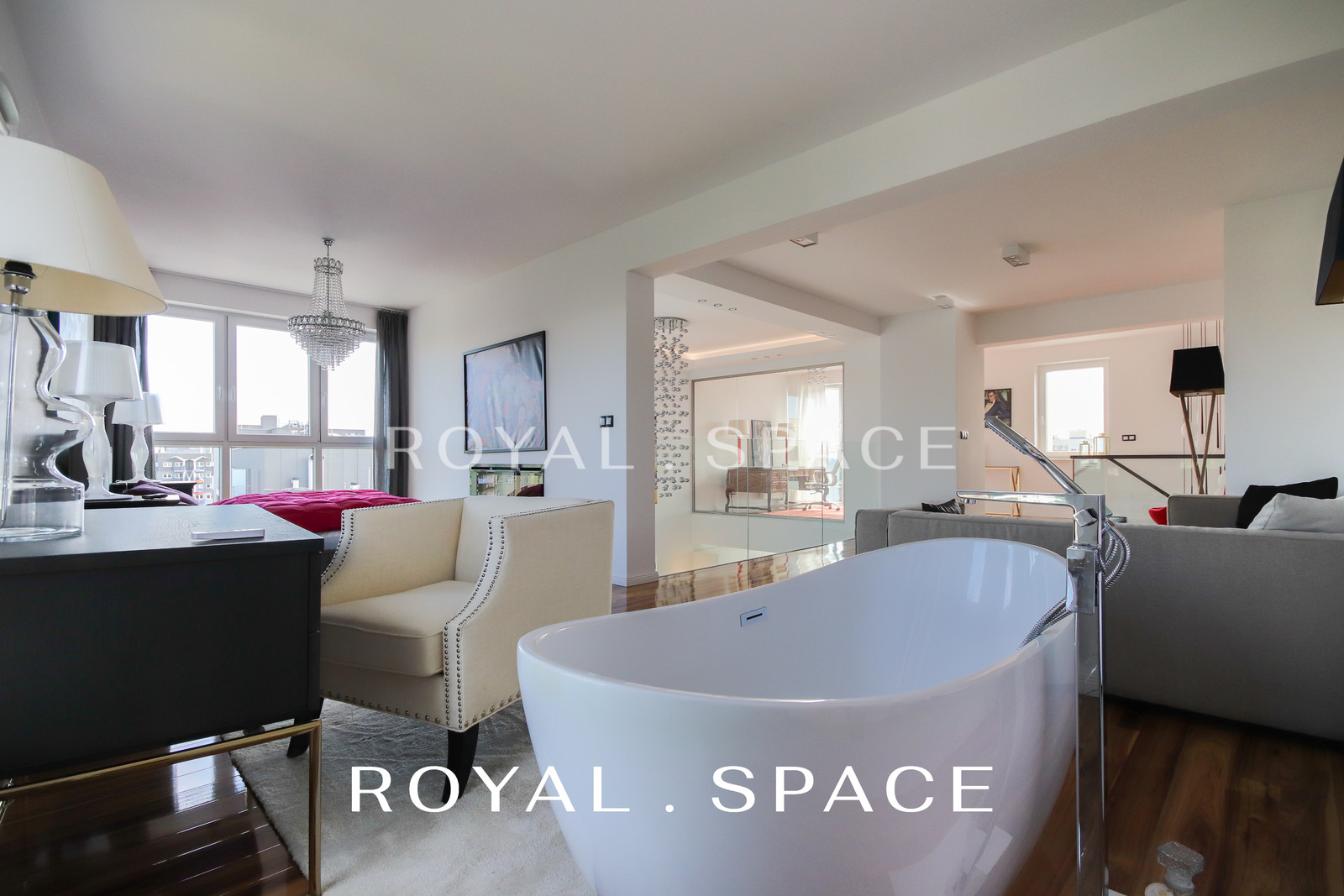 Dwupoziomowy apartament w stylu nowojorskim