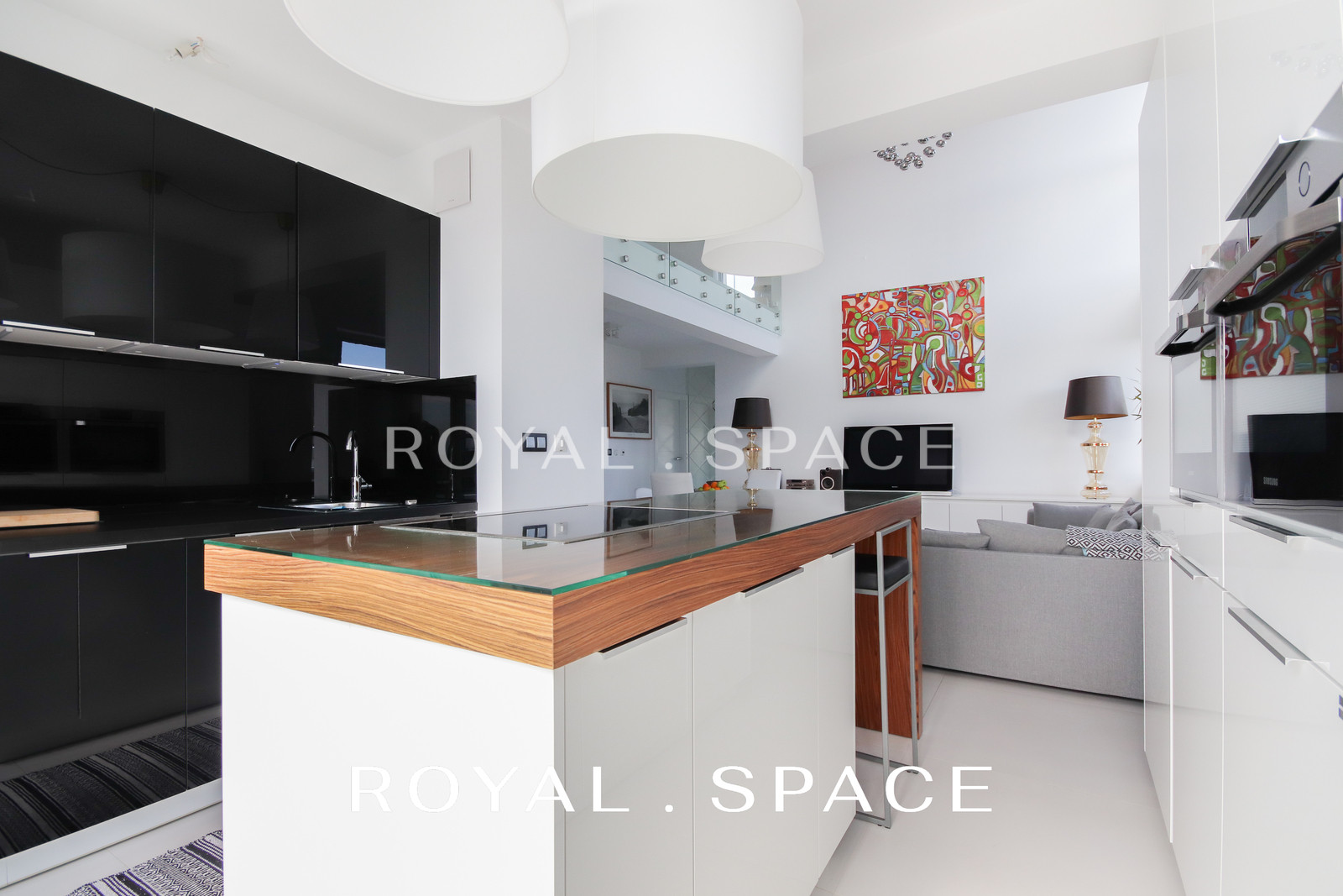 Dwupoziomowy apartament w stylu nowojorskim